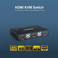 aimos kvm switcher 4k 2 in 1 out kvm switcher keyboard mouse usb shared display synchronization controller usb kvm switch