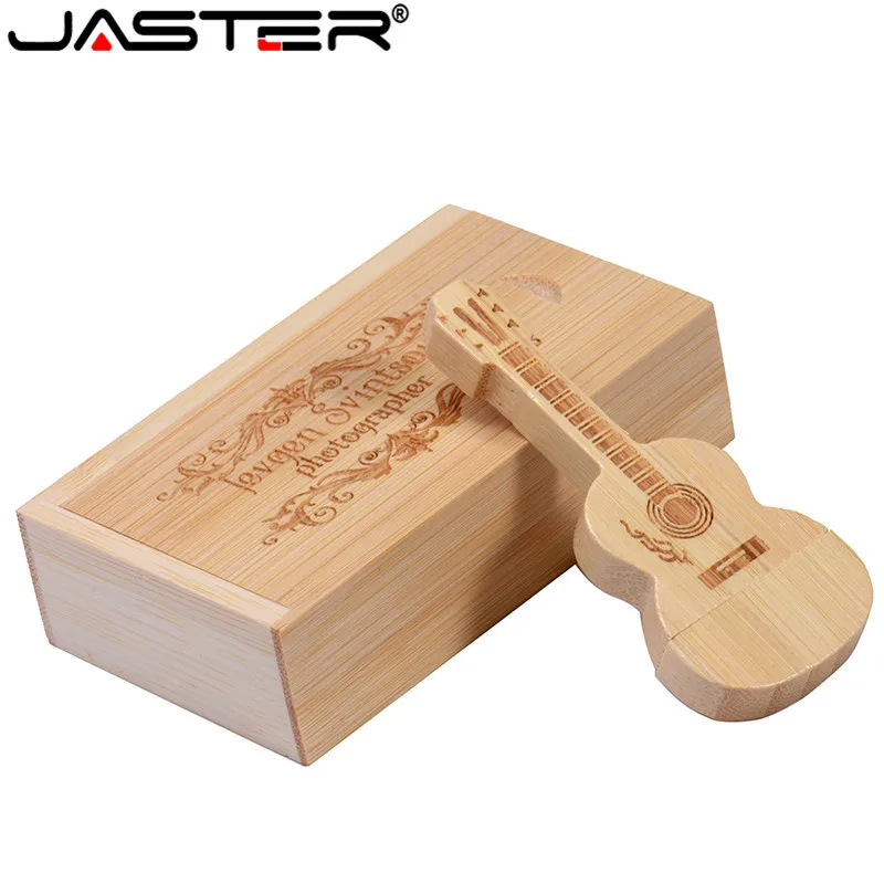 JASTER деревянный Гитарный USB флеш-накопитель USB 2,0 32 Гб Флешка 64 ГБ 16 ГБ 4 ГБ карта памяти U диск 128 ГБ USB Стик