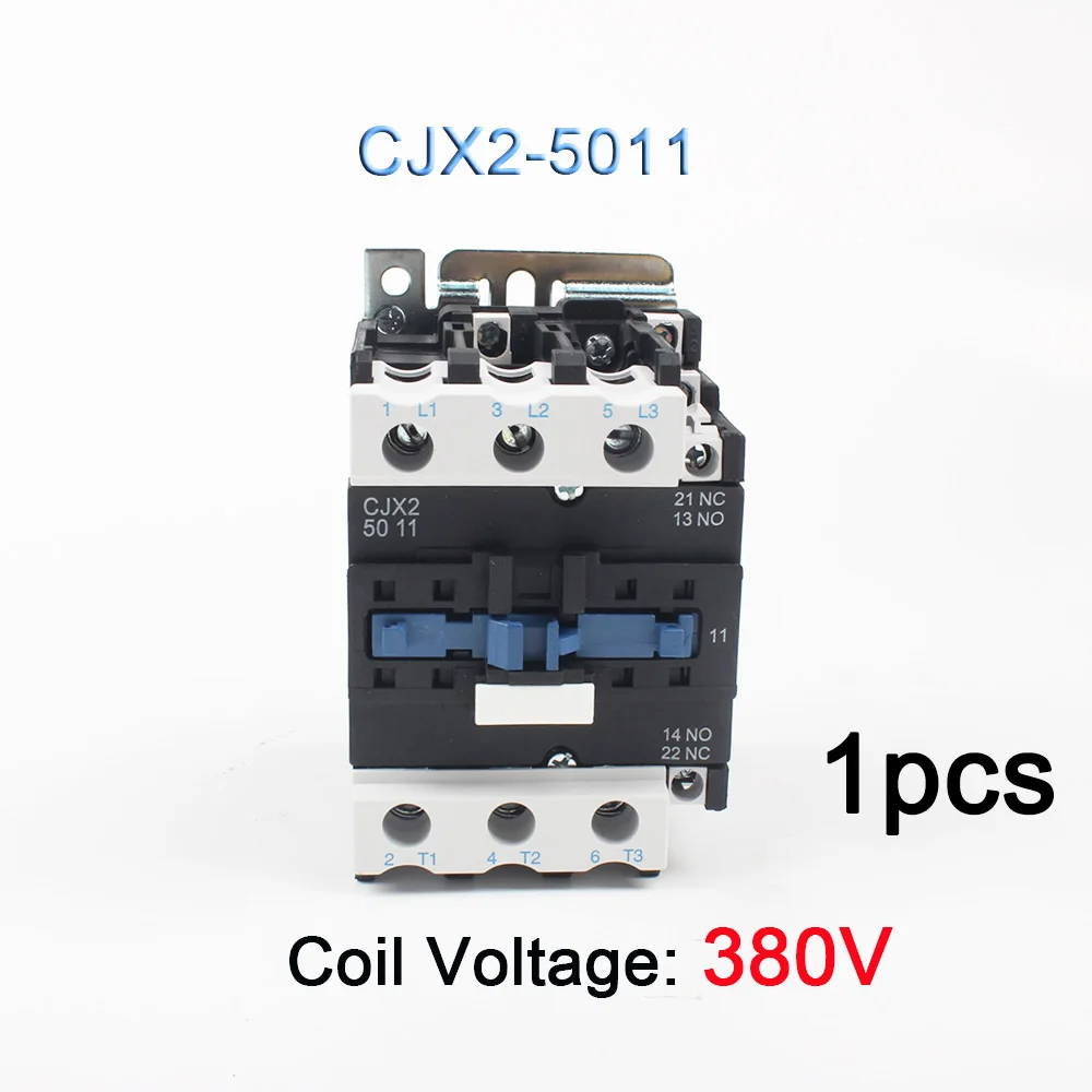5011-380V LC1-D AC Контактор стартера мотора реле CJX2-4011 CJX2-5011 CJX2-6511 CJX2-8011 Применение с Поплавковый выключатель 3P+ 1 НЗ 24V 12V 220V - Цвет: 5011-380V