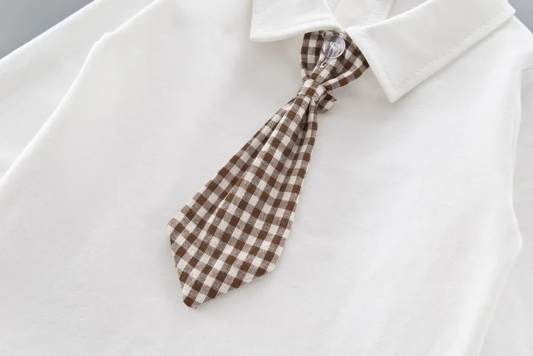 Дети в 2019 году новый весенне-осенний комплект одежды Модная хлопковая рубашка