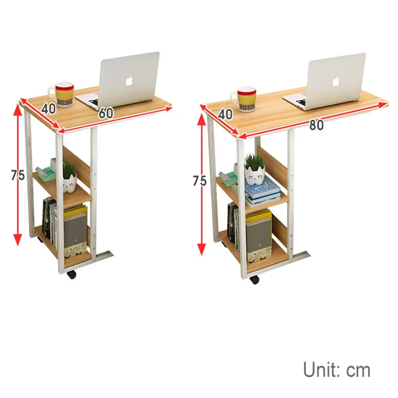 Гладкий минималистичный прикроватный столик для ноутбука передвижная простая