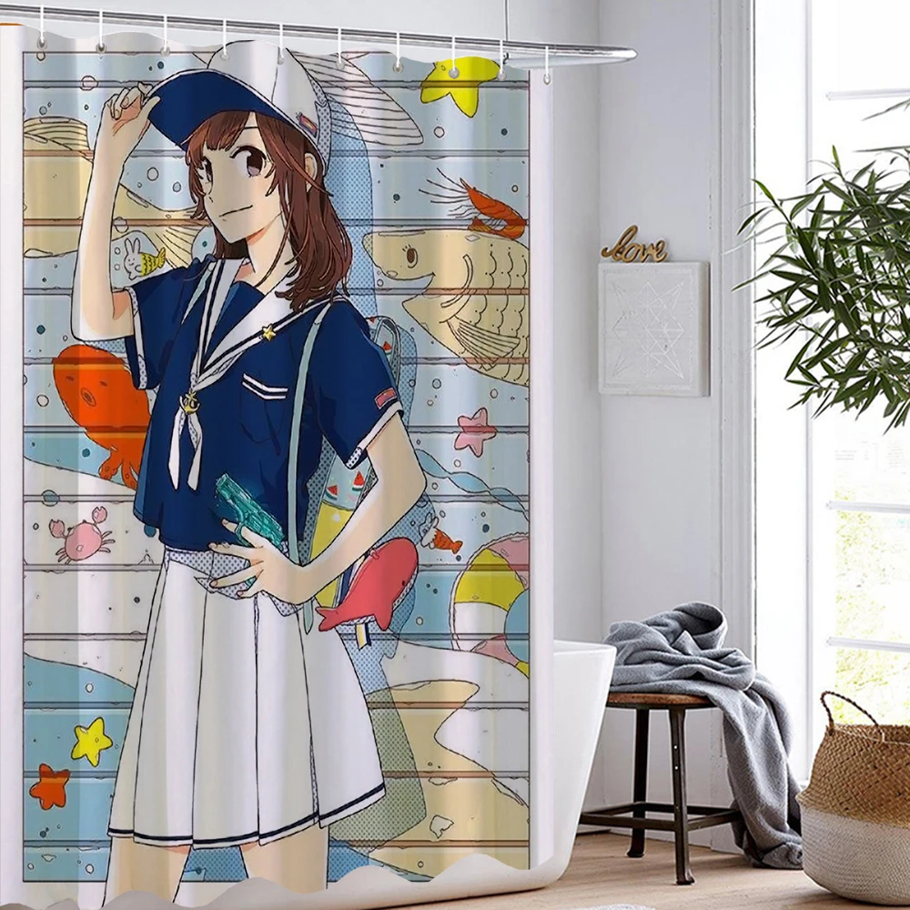 

Shower Curtain Japan Anime Shower Curtains Cartoon Washable Home Textile Bathroom Curtain For Bathroom Bath Curtain 4 Size