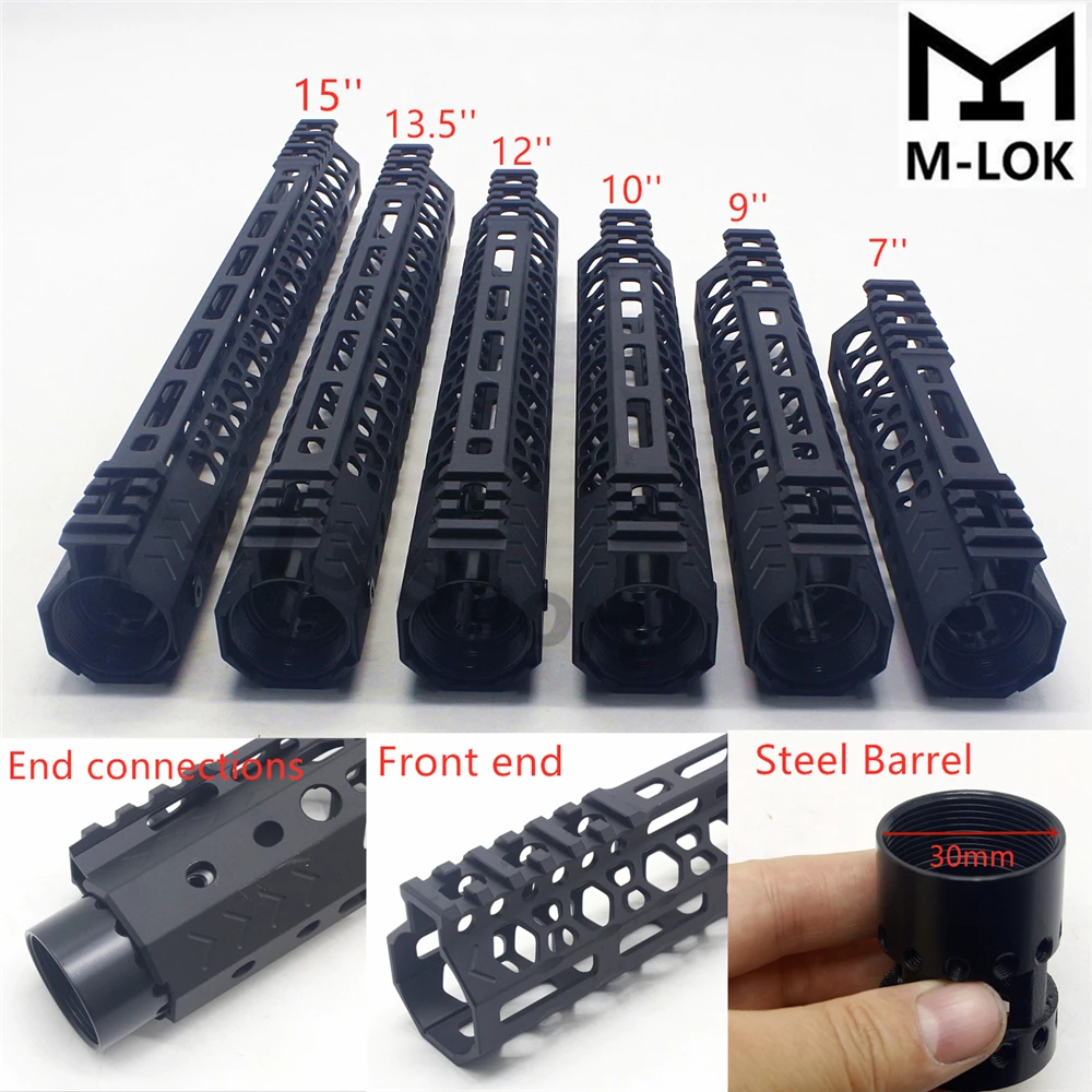 7 &quot9&quot 10 &quot12&quot 13 5 &quot15&quot дюймов AR15 свободный поплавок M-LOK поручень Пикатинни со