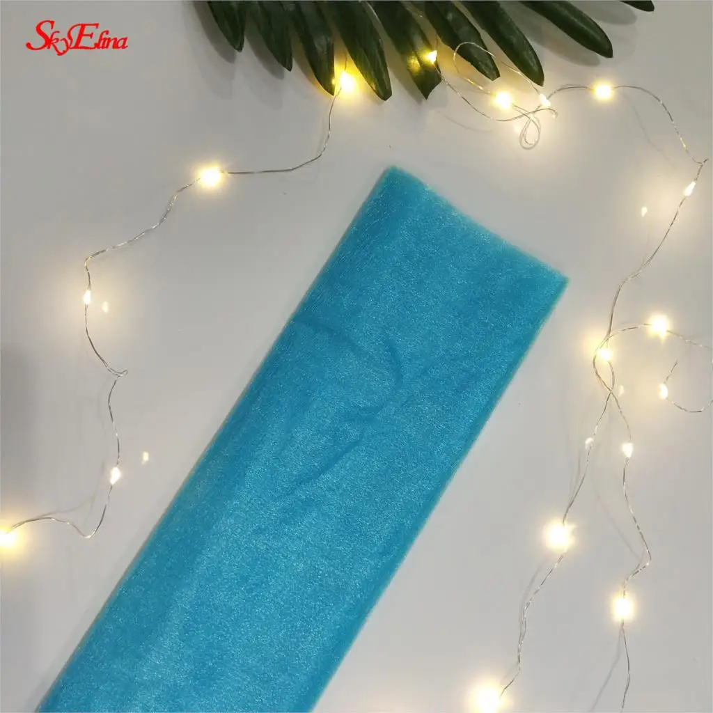 light blue Белый тюль рулон 72 см* 10 м рулон катушки DIY свадебное украшение из ткани ремесла Рождество Дети королева юбки тюль платье шторы 5z - Цвет: light blue