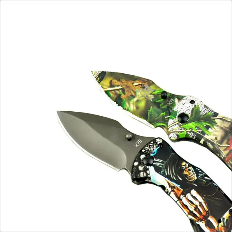 

Folding outdoor knife X75 mini multi-function wilderness survival self-defense portable Tactical knife Hunting Camping knives