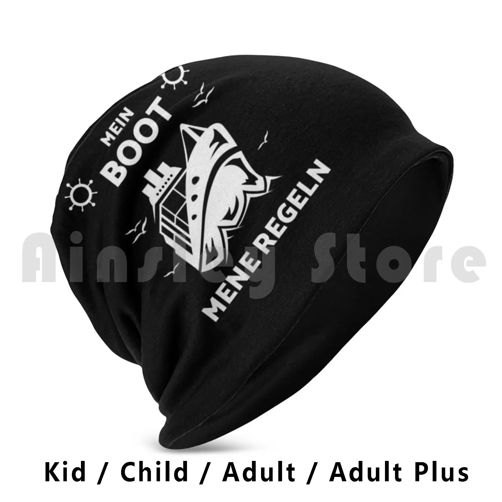 

North Sea Beanies Knit Hat Hip Hop Ocean Sailing Ship Stands For And Adventure At Sea This Cool Is