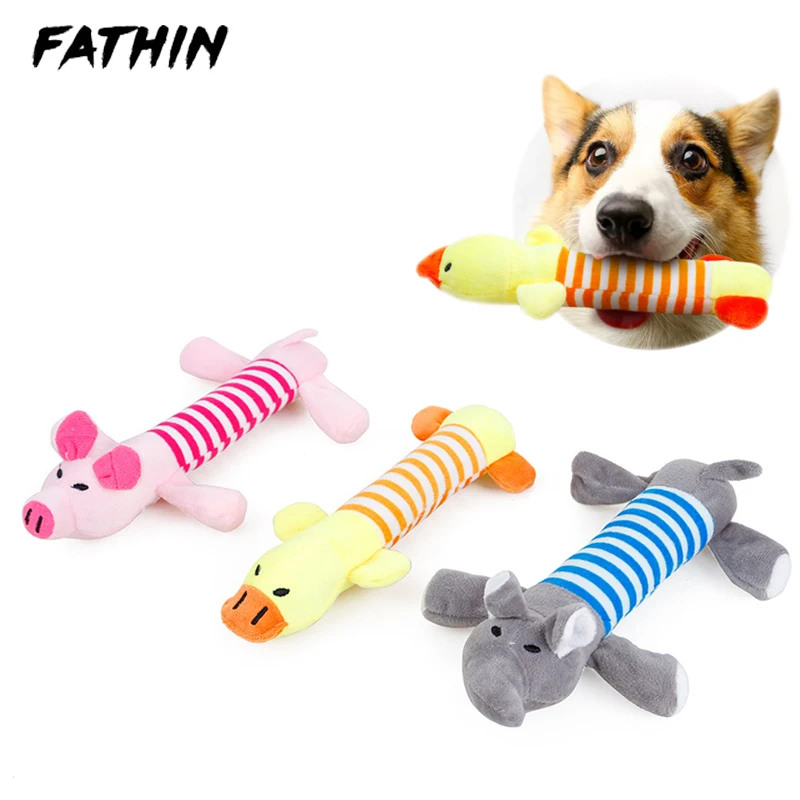 Модные мягкие животные игрушки для собак пищащие звуки плюшевые домашних