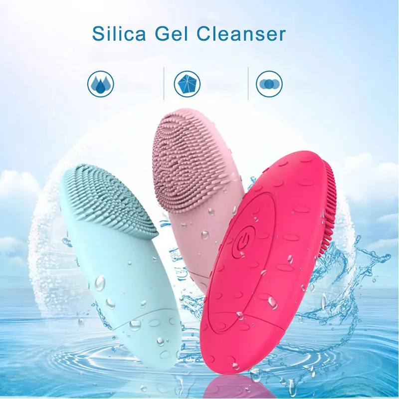 Электрическая Очищающая щетка для лица удаление омертвевших углов очищение пор