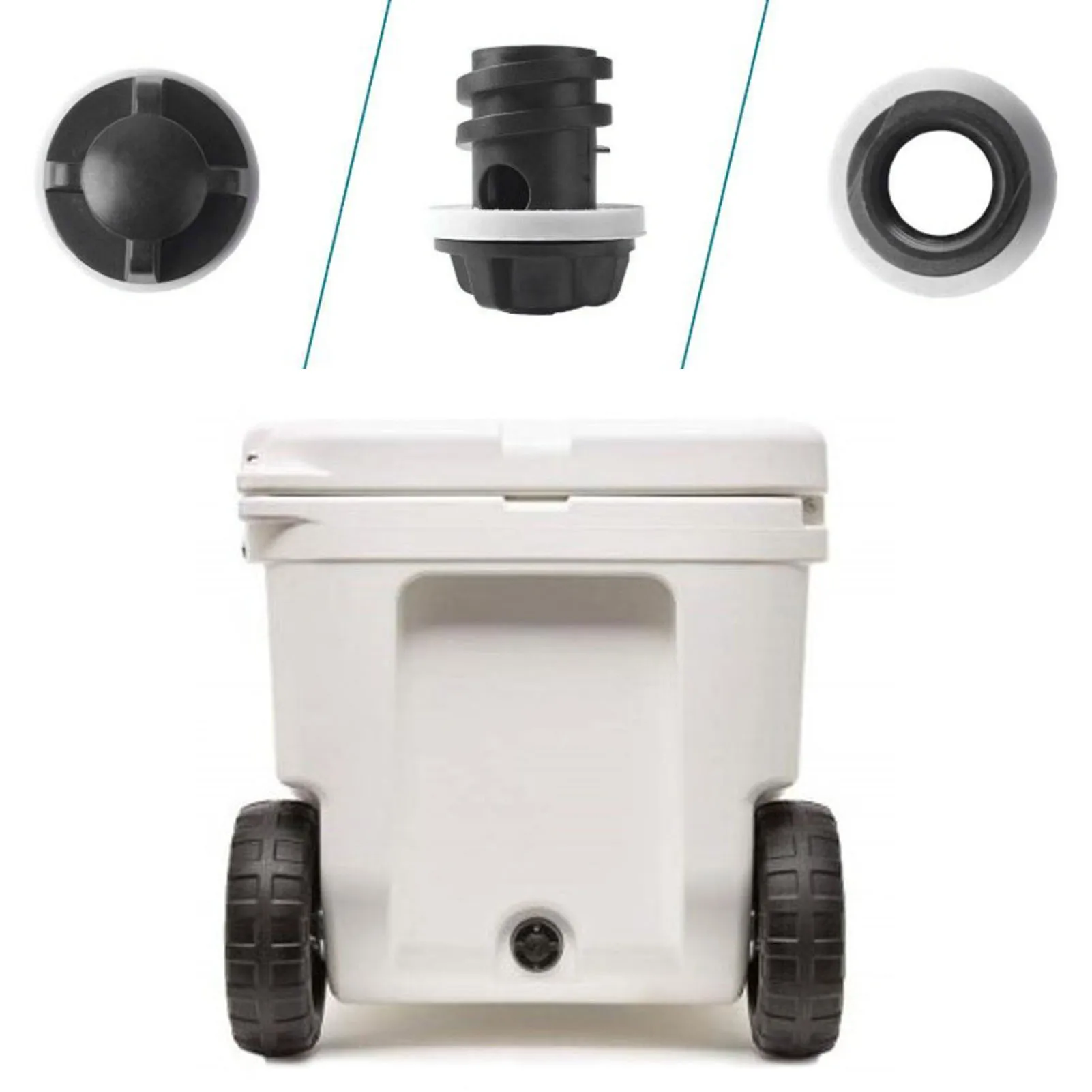 

1/2pcs Replacement Cooler Drain Plugs Compatible For RTIC YET/I Cooler Accessories TN88 On Sale