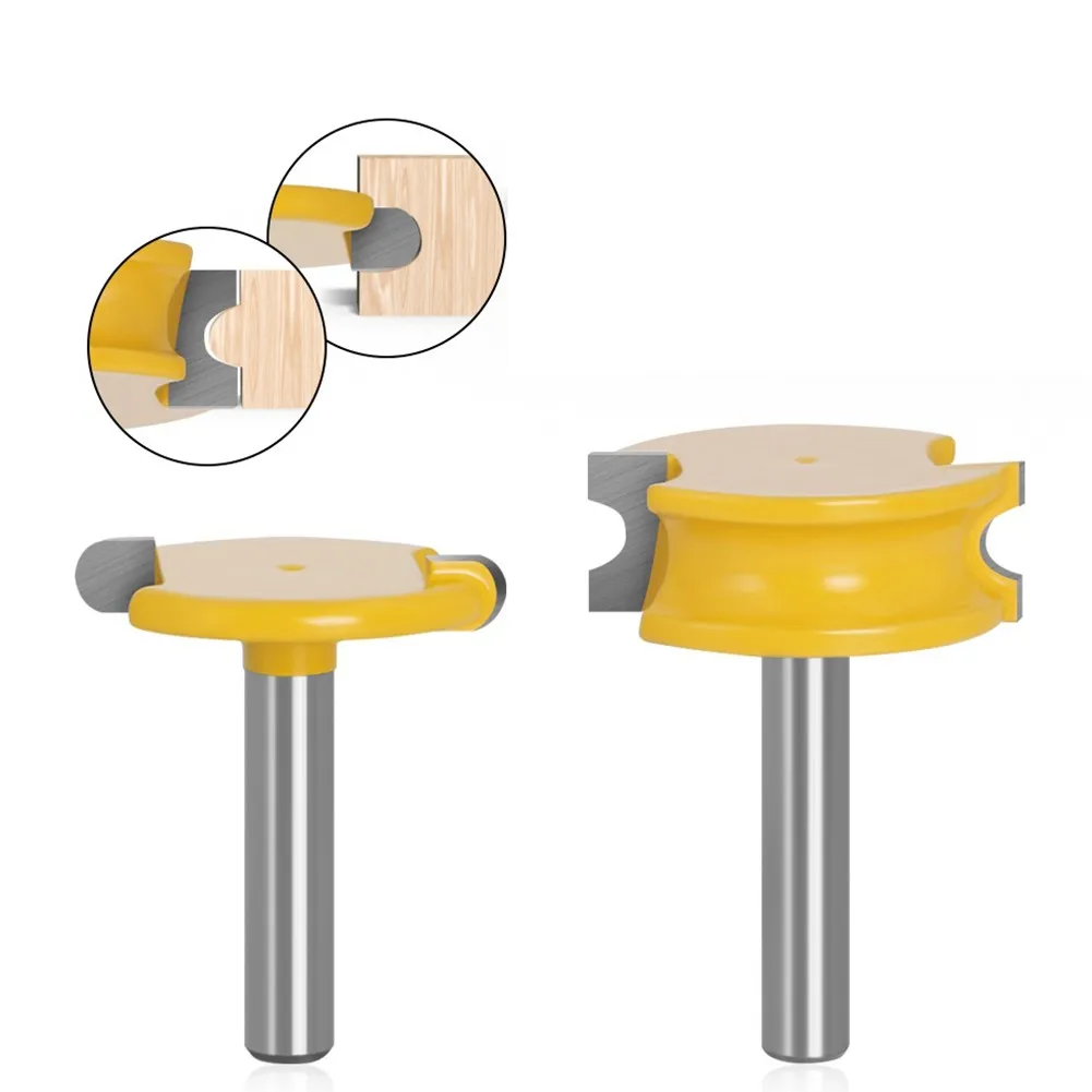 

2 Pcs 8mm Shank Canoe Flute And Bead Router Bit Set Woodworking Tungsten Cobalt Alloy Wood Tenon Cutter Milling Bits Tools