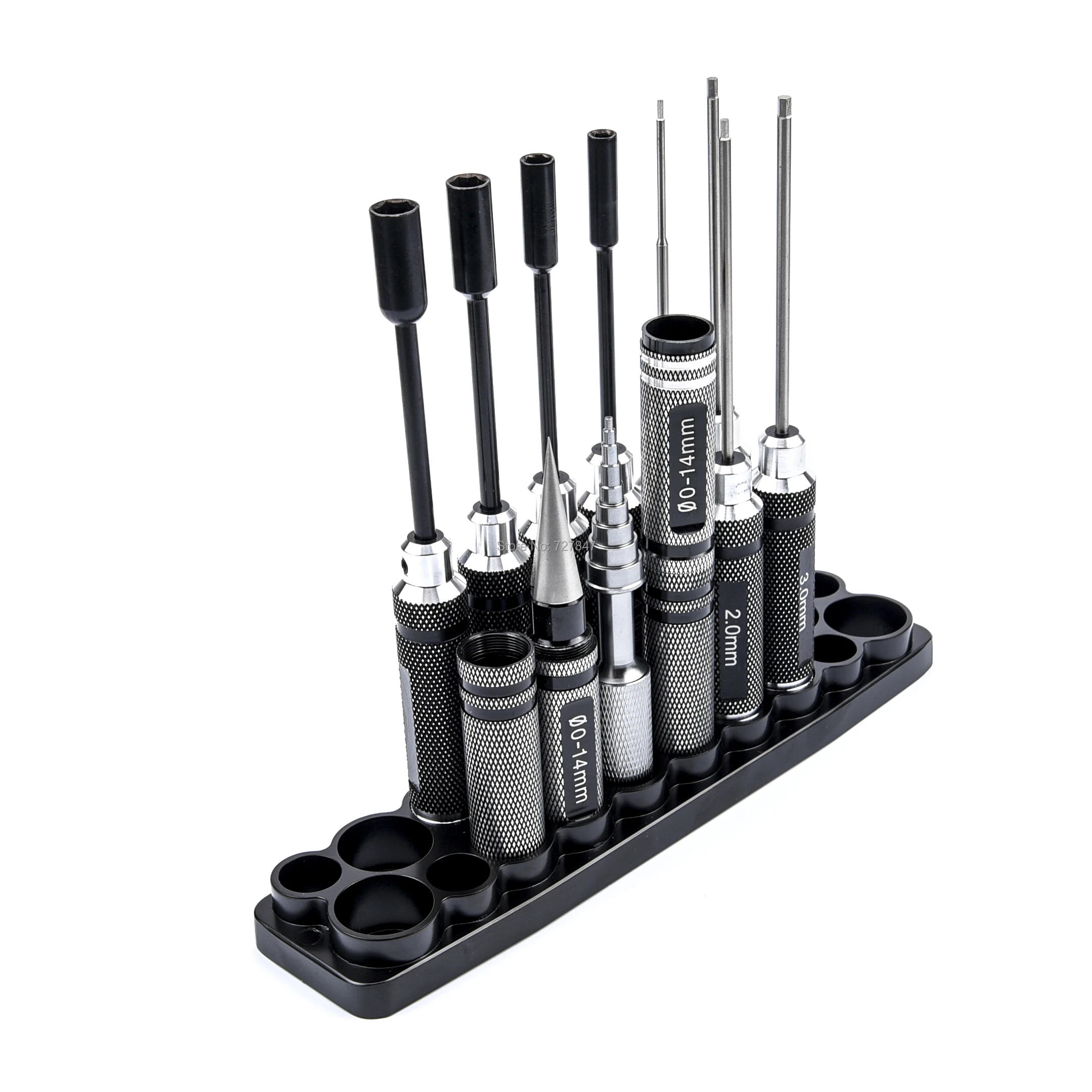 1Pcs RC Model Screw Driver Aluminium alloy Shelf Hex Screwdriver Tool Kit Stand Holder FPV Tool Storage Rack