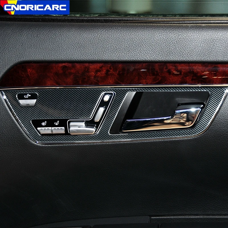

Car Inner Door Seat Adjustment Button Frame Trim Decoration For Mercedes Benz S Class W221 2008-2013 Interior Handel Accessories