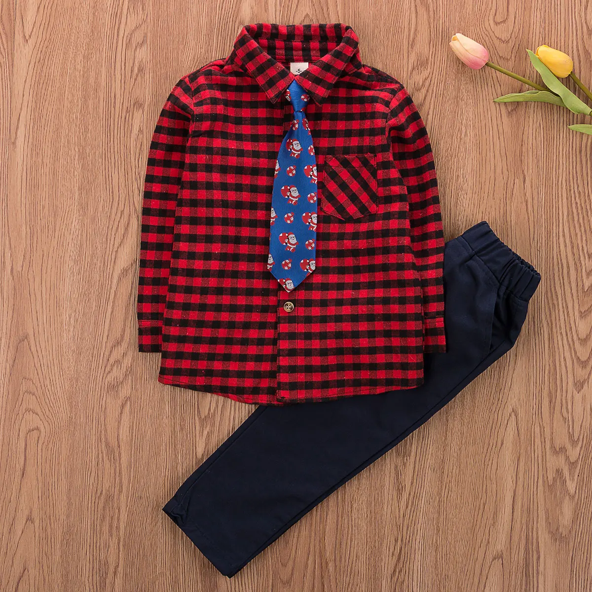 Рождественская Одежда для маленьких джентльменов футболка мальчиков топы в