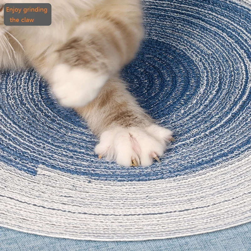 Коврик Для Кошачьих когтей плетеный коврик из рами для кошек шлифовальный дивана