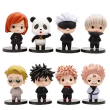 8pcs/lot Jujutsu Kaisen Figure Itadori Yuji Gojo Satoru Toys PVC Action Figure Modle Toys