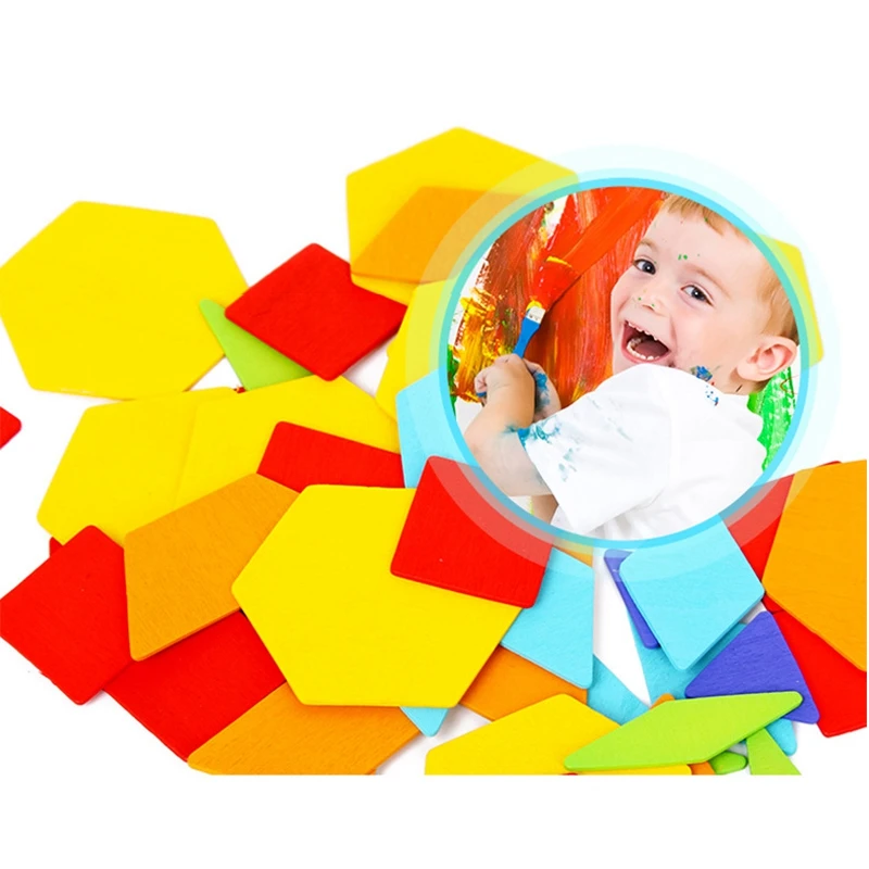 

Jigsaw Puzzle for Children Kids Tangram Wooden Jigsaw Puzzle Wood Montessori Educational Toys for Children Learning Toys