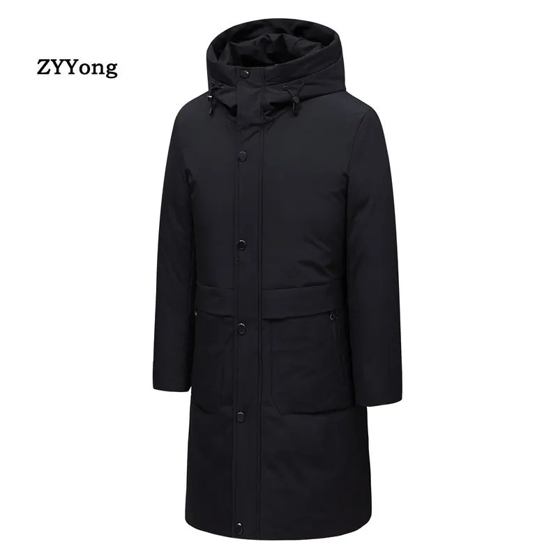 New 2020 Men Winter Jacket Coat Fashion Quality Cotton Long Padded Windproof Thick Warm Brand Clothing Hooded Male Parkas