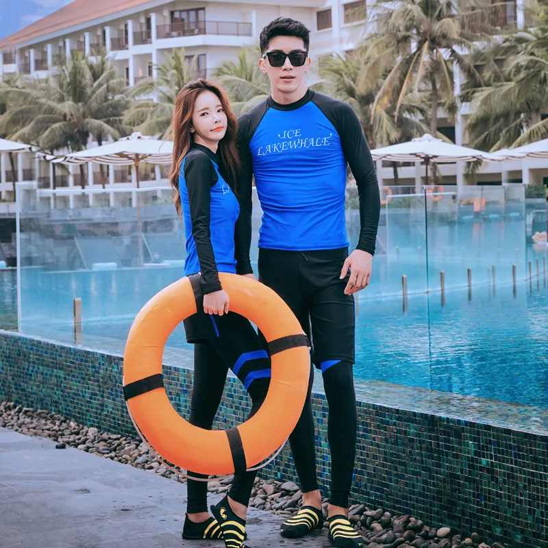 Женский Длинный купальник для серфинга Рашгард размера плюс | Спорт и