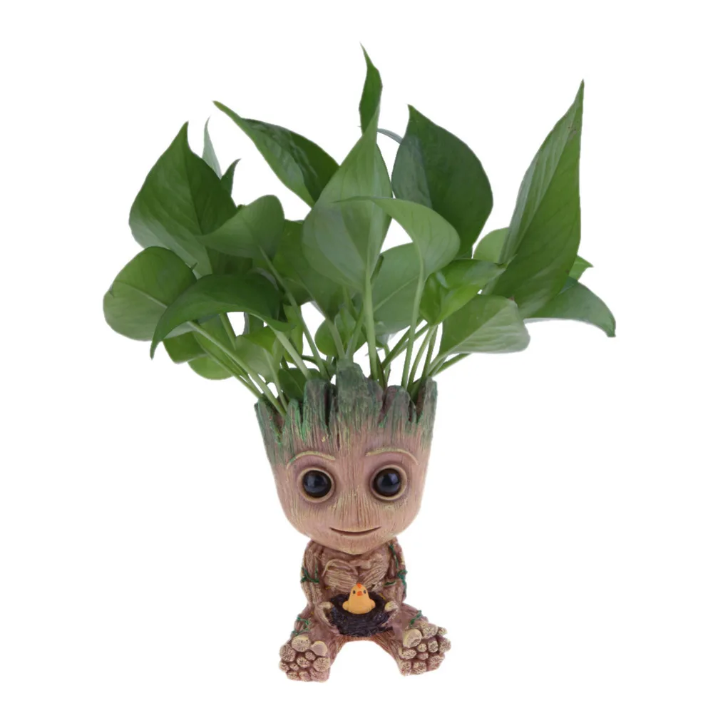 

Flower Pot Flowerpot Planter Action Figures Toy Tree Man Cute PVC Model Toy Pen Pots Gift for Home Office