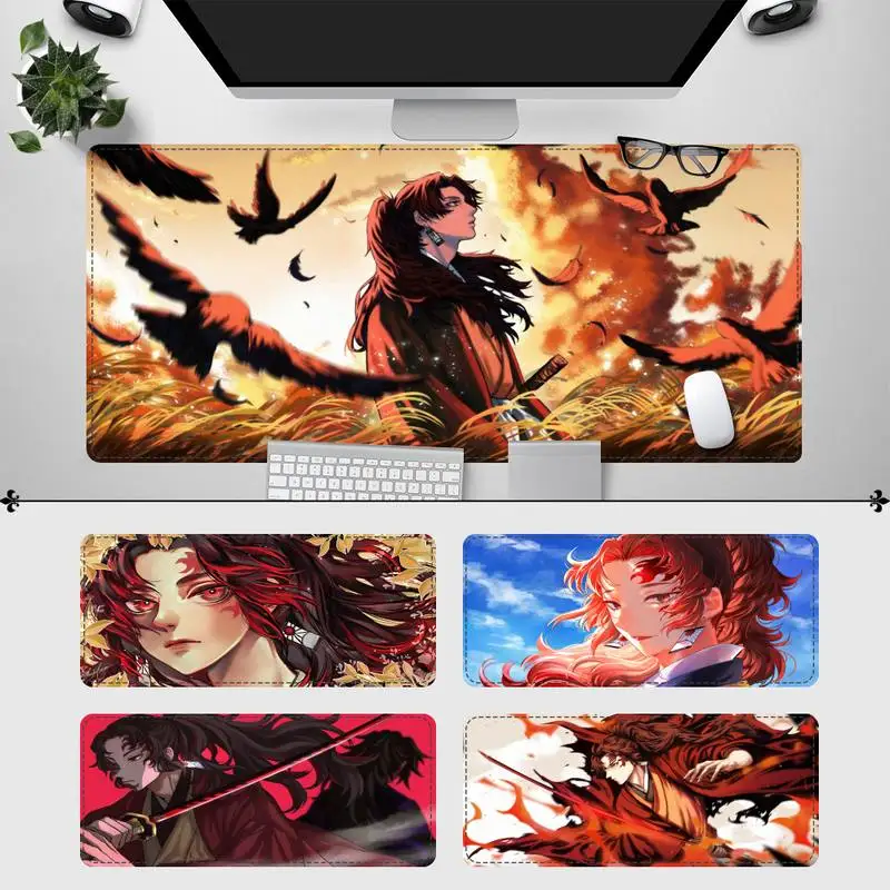 

Factory Direct Yoriichi Tsugikuni Gaming Mouse Pad PC Laptop Gamer Mousepad Anime Antislip Mat Keyboard Desk Mat For Overwatch