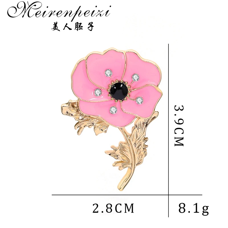 Meirenpeizi заколка с красным маком памятная брошь в воскресенье значок на лацкан День