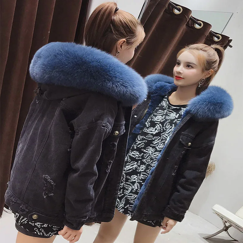 2020 модное тонкое пальто подкладка из кроличьего меха Рекс с большим воротником