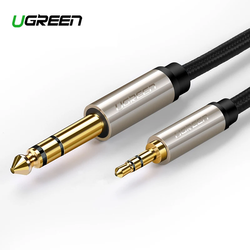 Aux кабель Ugreen с 3 5 мм на 6 35 адаптер для усилителя смесителя CD плеера динамика