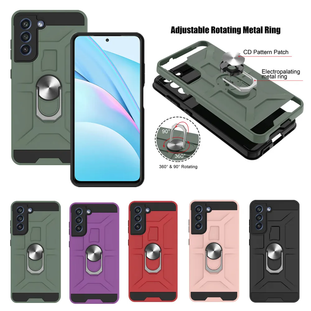 

New 2021 Ring Holder Case for Samsung Galaxy A22 S21 Ultra S20 FE A72 A52 A12 A32 A42 A21S Classic Heavy Duty Protection Fundas