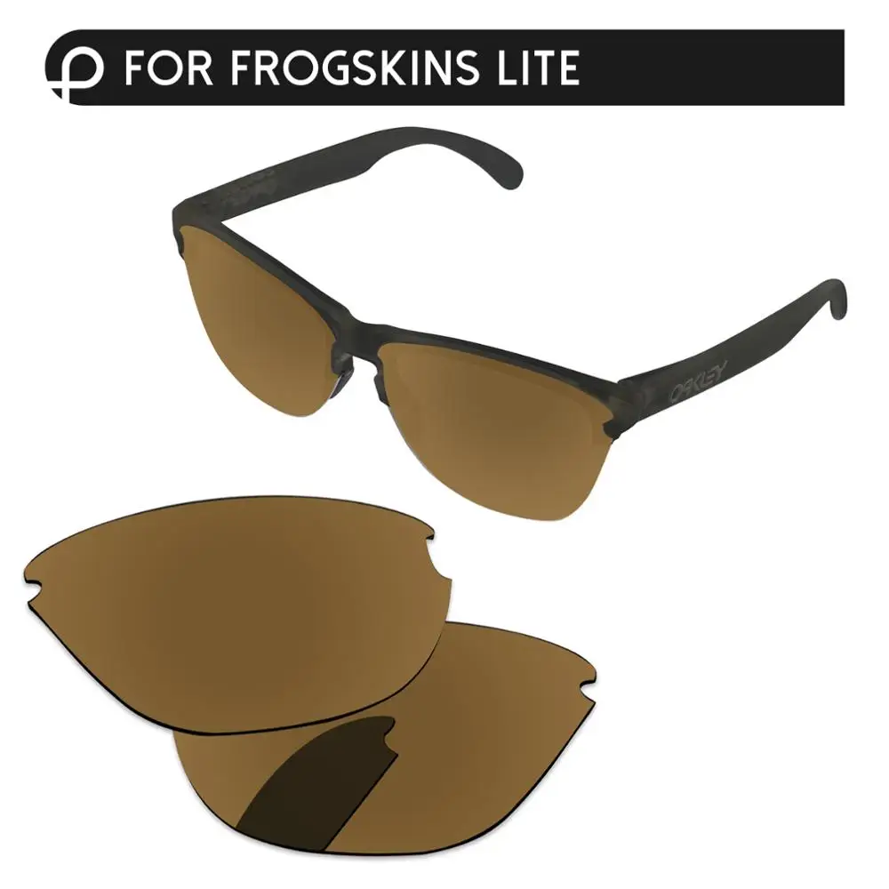 Bronze Golden PapaViva Сменные линзы для аутентичных солнцезащитных очков Frogskins Lite OO9374 Поляризованные-несколько вариантов - Цвет линз: Bronze Golden