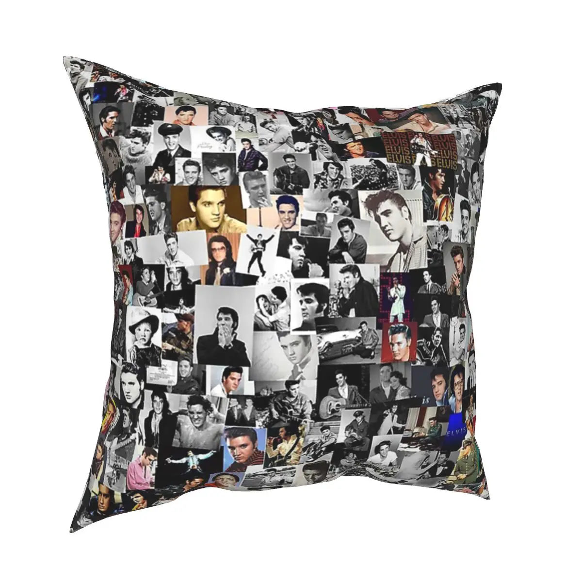 

Elvis Presley Collage Rock Pillowcase Printed Polyester Cushion Cover Decoration Throw Pillow Case Cover Car Wholesale 40X40cm