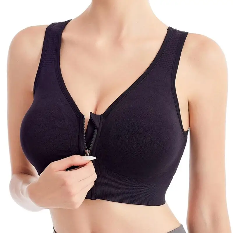 No-Wire Bra Set Front Zipper Sports Women’s Bra Underwear Running Fitness Seamless Brassiere Shockproof Breathable without Underwire Bralette No-Wire Bra Set Front Zipper Sports Women’s Bra Underwear Running Fitness Seamless Brassiere Shockproof Breathable without Underwire Bralette