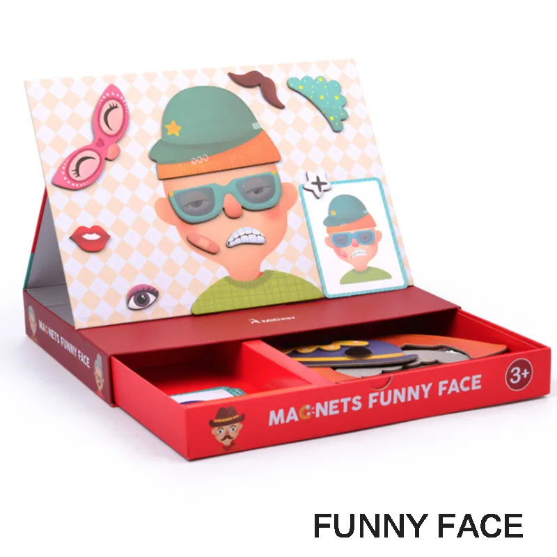 Mideer деревянный магнитный трафик Геометрическая активность одевание пазлы набор