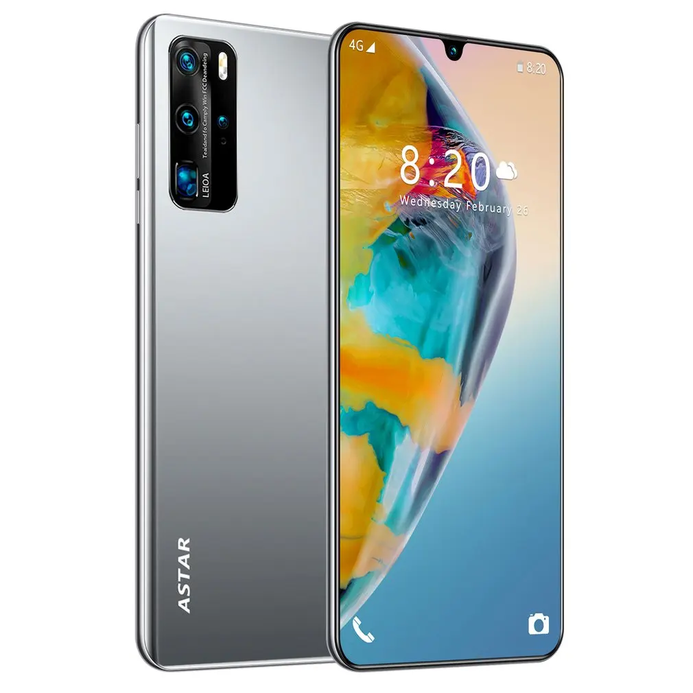 

2021 Dropshipping P40 Plus 6.5 Inch Screen Phone Water Drop High Definition Screen 1G+4G 2MP+5MP 4 Core 2800mAh Mobile Phone EU