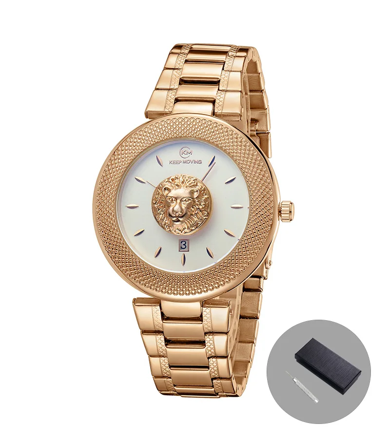 M Rose gold white Топ Роскошные повседневные модные брендовые мужские часы водонепроницаемые кварцевые мужские водонепроницаемые наручные часы из нержавеющей стали reloj hombre подарок - Цвет: M Rose gold white