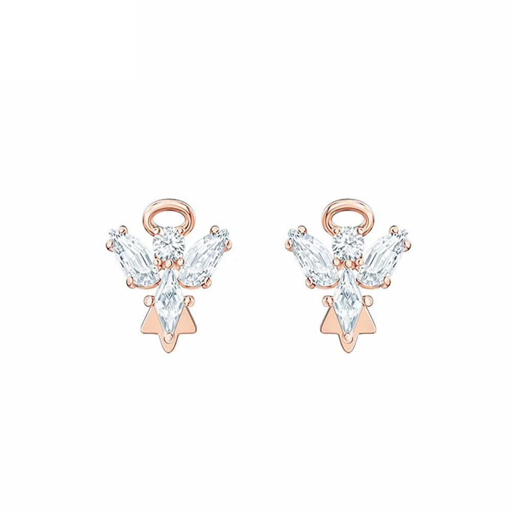 

SWA 1:1 Wtih Box Original Fashion Jewelry Brand New Pleasant Pierced Earrings Exquisite Shiny Round Crystal Female Romantic Gift