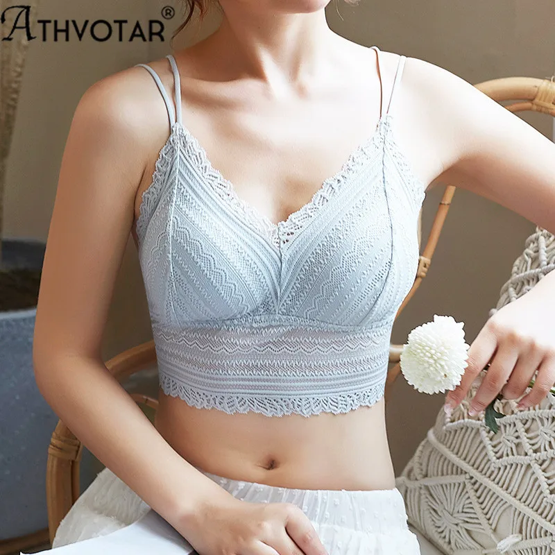 

Бюстгальтер женский кружевной без косточек, пикантный тонкий Бралетт с чашками пуш-ап, удобное бесшовное нижнее белье, на лето