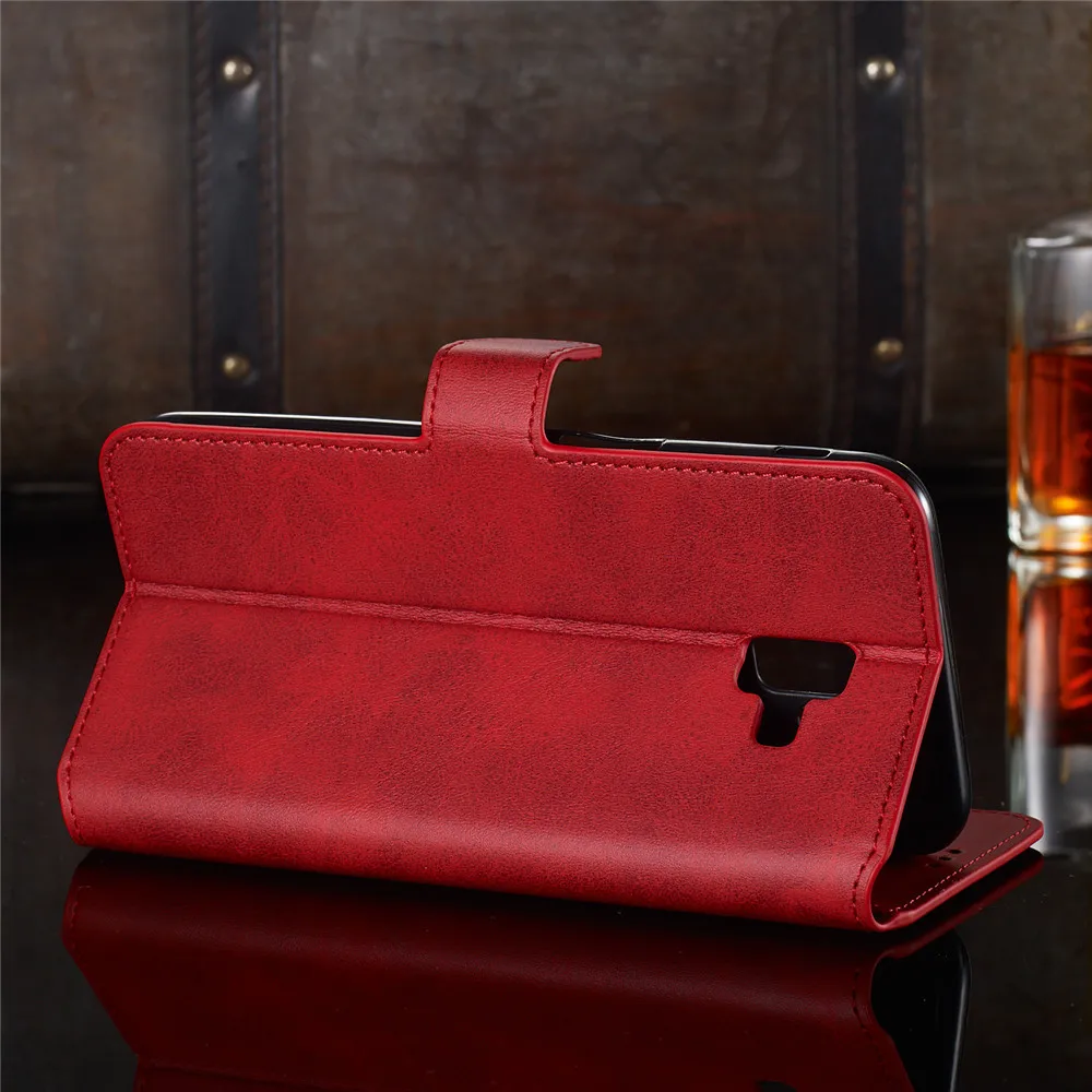 Кожаный чехол книжка с магнитной застежкой в стиле ретро для SAMSUNG Galaxy J6 J4 J8 J3 J7 J5 2016