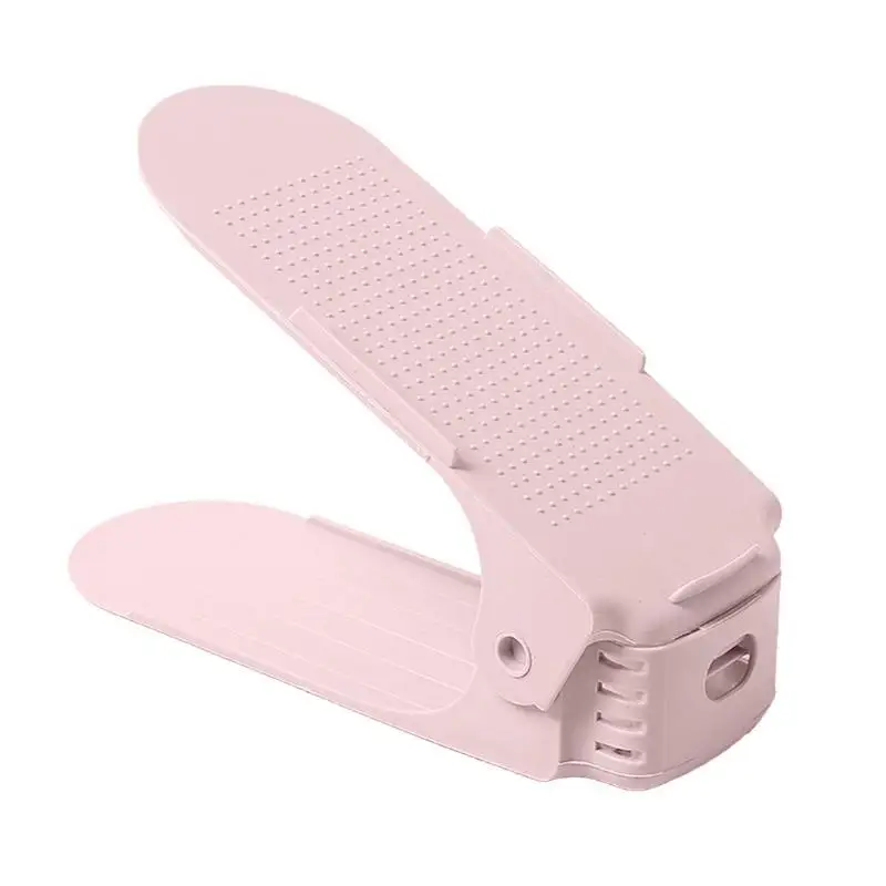 1pc pink 1/5/10 шт Регулируемый обувной Органайзер двойной стеллаж для хранения обуви Space Saver обувь органайзеры стенд полка для Гостиная - Цвет: 1pc pink