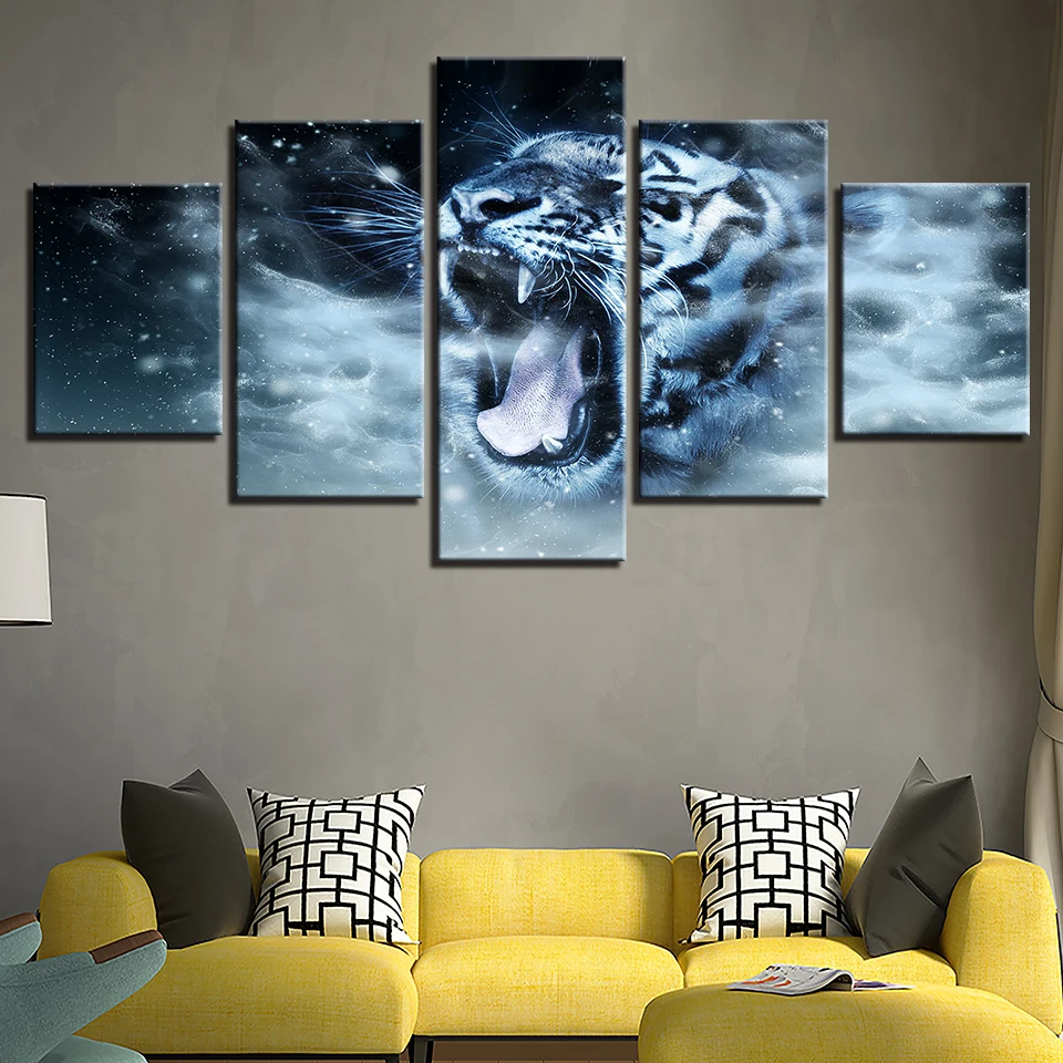 Домашний декор Картина на холсте HD печать ресторан 5 шт. современное настенное