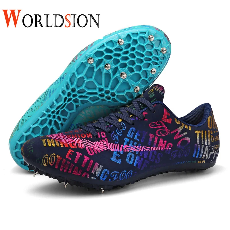 Новинка мужские женские Детские профессиональные кроссовки с шипами для бега 35