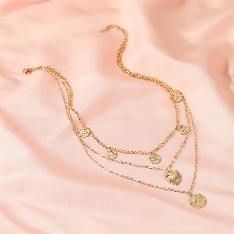 Женская бижутерия FUN-BEAUTY новое длинное многослойное ожерелье в стиле ретро с