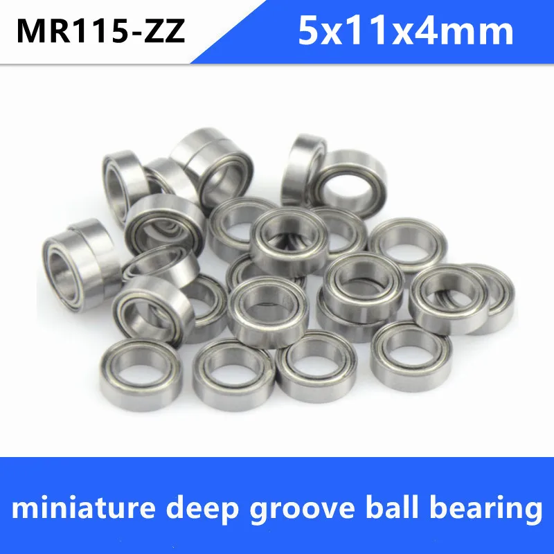 

200/500 шт. MR115ZZ Миниатюрный подшипник MR115ZZ MR115 MR115-2Z шариковый подшипник с глубоким желобом 5x11x4 мм