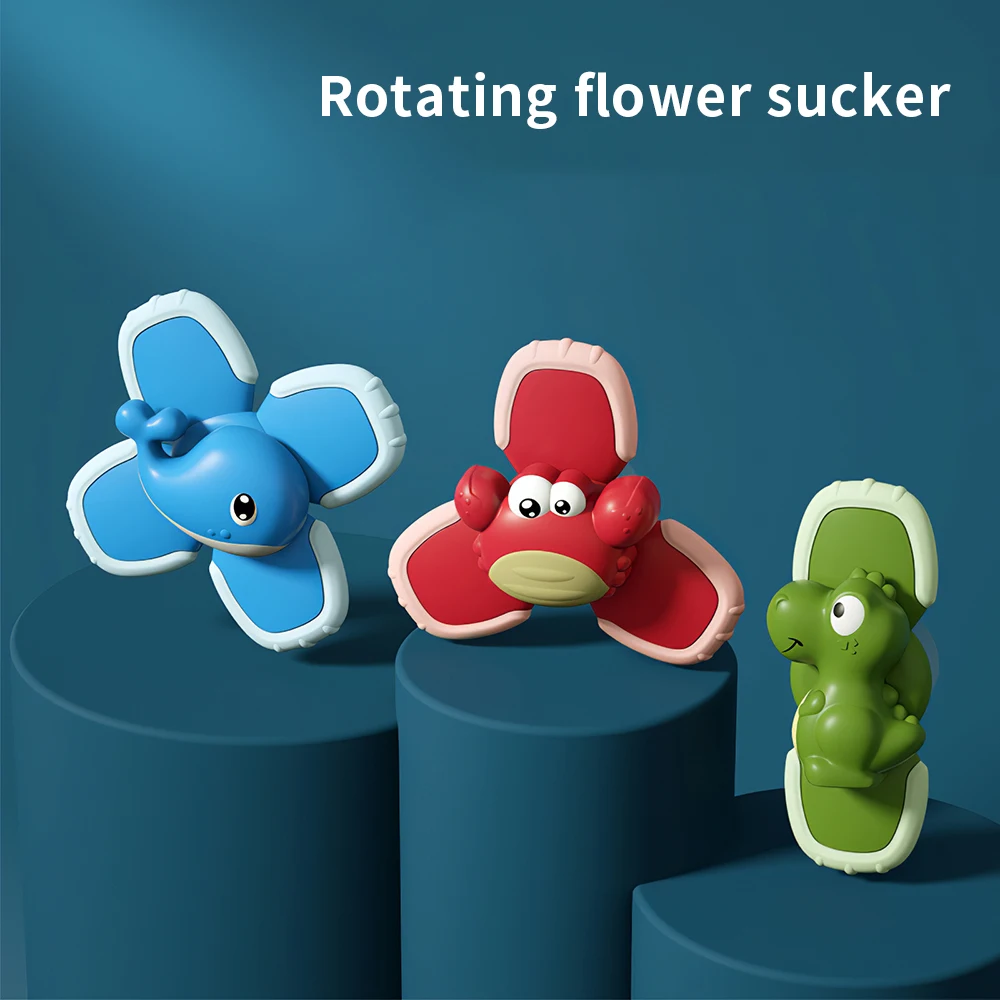 Вращающаяся присоска Playthings динозавр краб Кит три штуки один набор вращающийся на