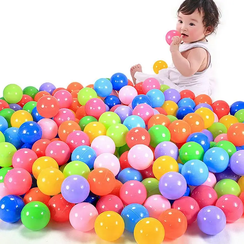 

2020 New Soft 5.6cm 1Set(200pcs) Fun Ball Soft Plastic Ocean Ball Baby Kid Toy Swim Pit Toys