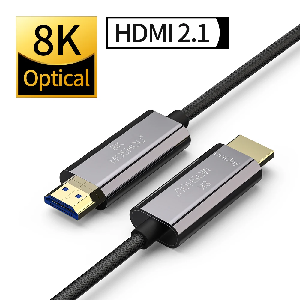 Оптический HDMI кабель 2 1 8K Dolby Vision 60 Гц 4K HDR 4:4:4 ARC 48Gbs Ultra HD (UHD) Аудио Ethernet шнур без
