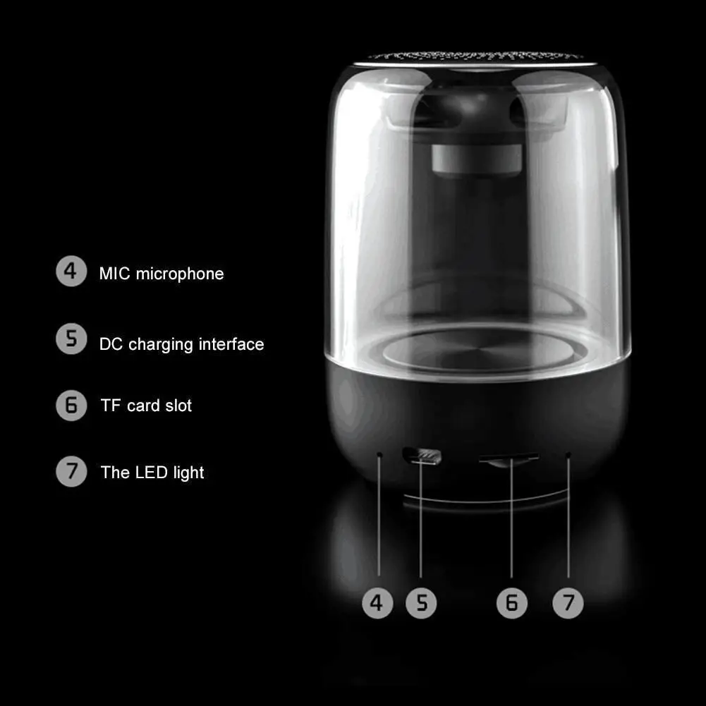 Беспроводная Bluetooth-Колонка C7 стерео TWS сабвуфер мини-звуковая коробка