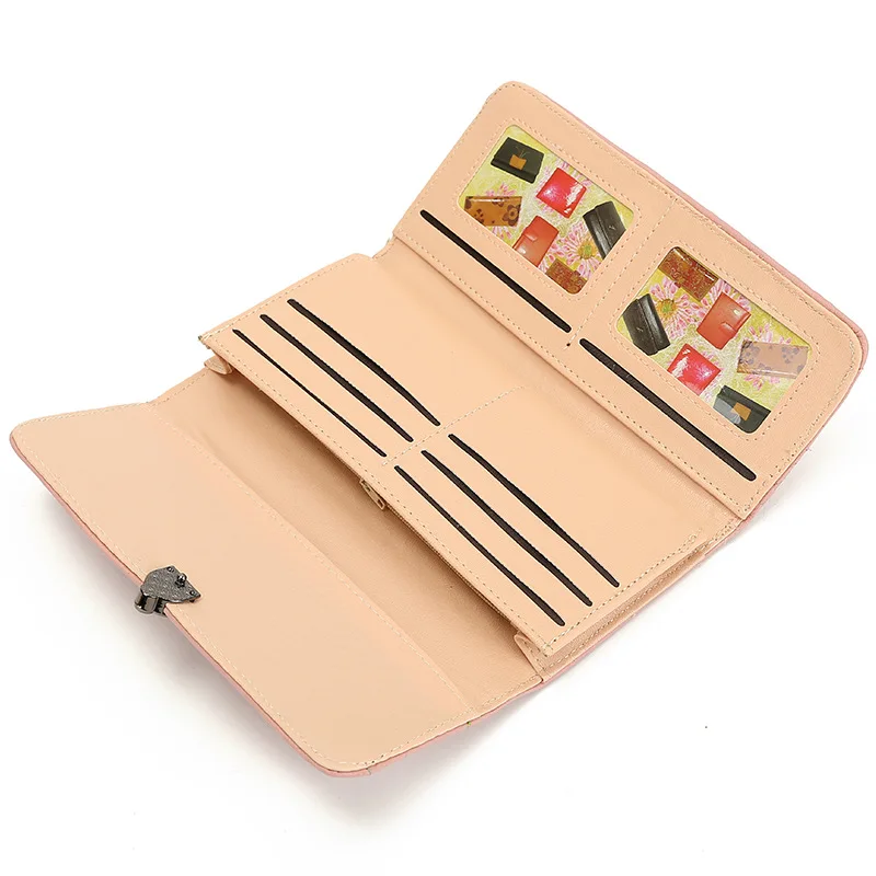 Зеркальный Солнечный Женский Длинный кошелек из искусственной кожи Модный