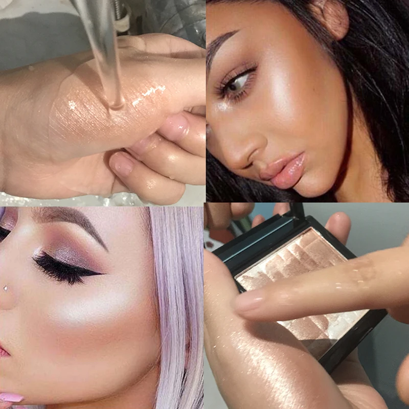 Хайлайтер Сияющий макияж Glow Kit осветлитель для лица Контурная Запеченная пудра, хайлайтер палитра бронзатор