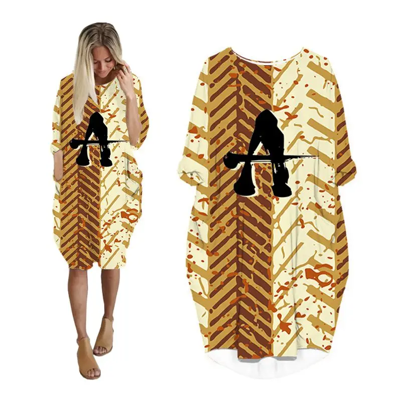 Женское платье макси с леопардовым принтом и длинным рукавом| |