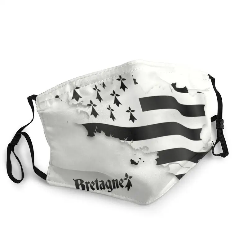 

Bretagne Соединенные флаг карта многоразовые унисекс маска для лица для взрослых Breizh-матроска карта, французский флаг крышка респиратор рот му...